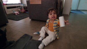 Emily Helping Daddy Roll The Clothes Emily Helping Daddy Roll The Clothes