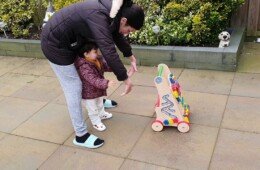 Emily With Her Walker Emily With Her Walker
